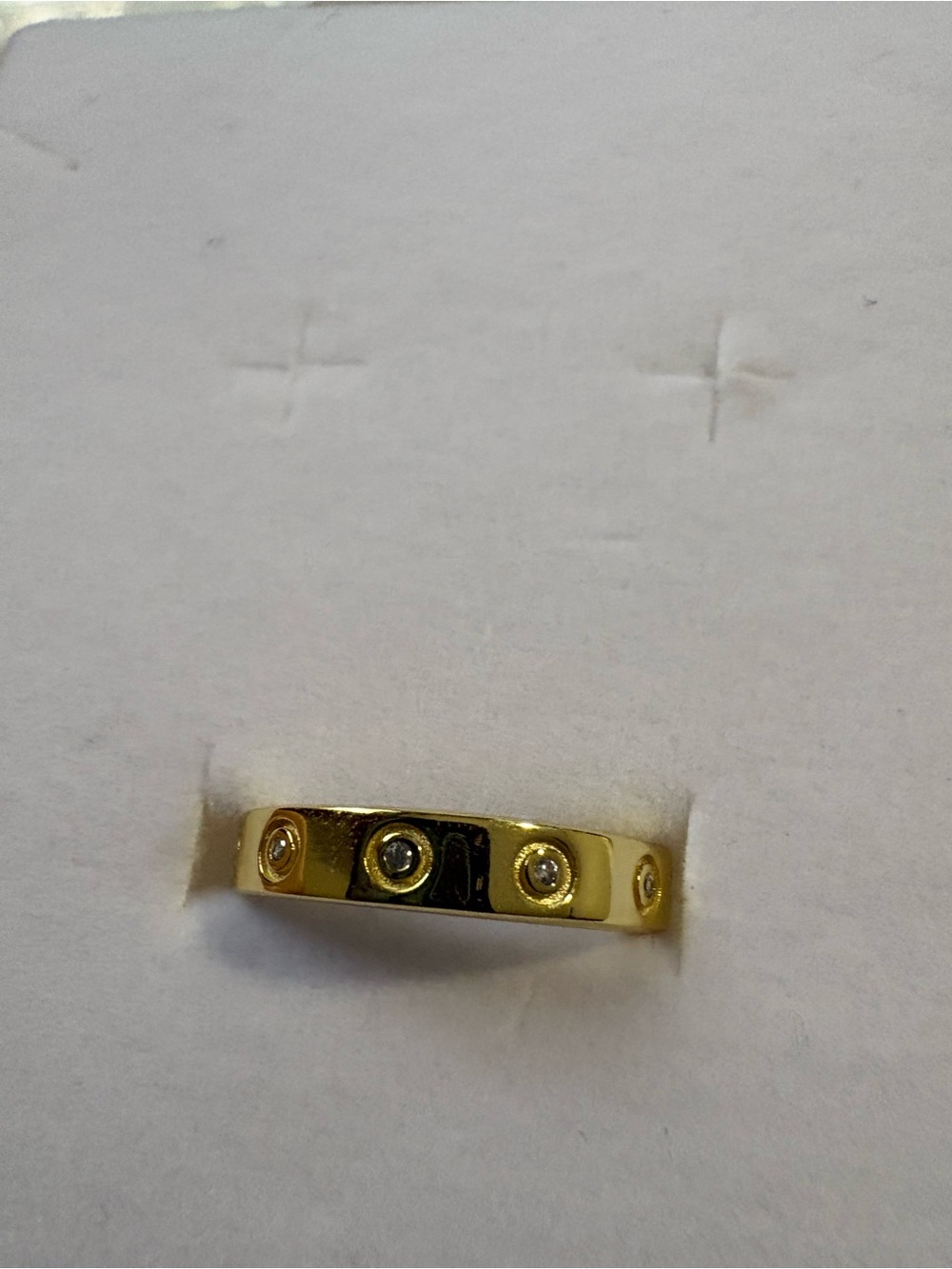 Gold Tone Women's Accent Band